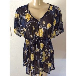 ESPRESSO MATERNITY FLORAL TOP